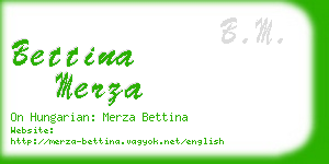 bettina merza business card